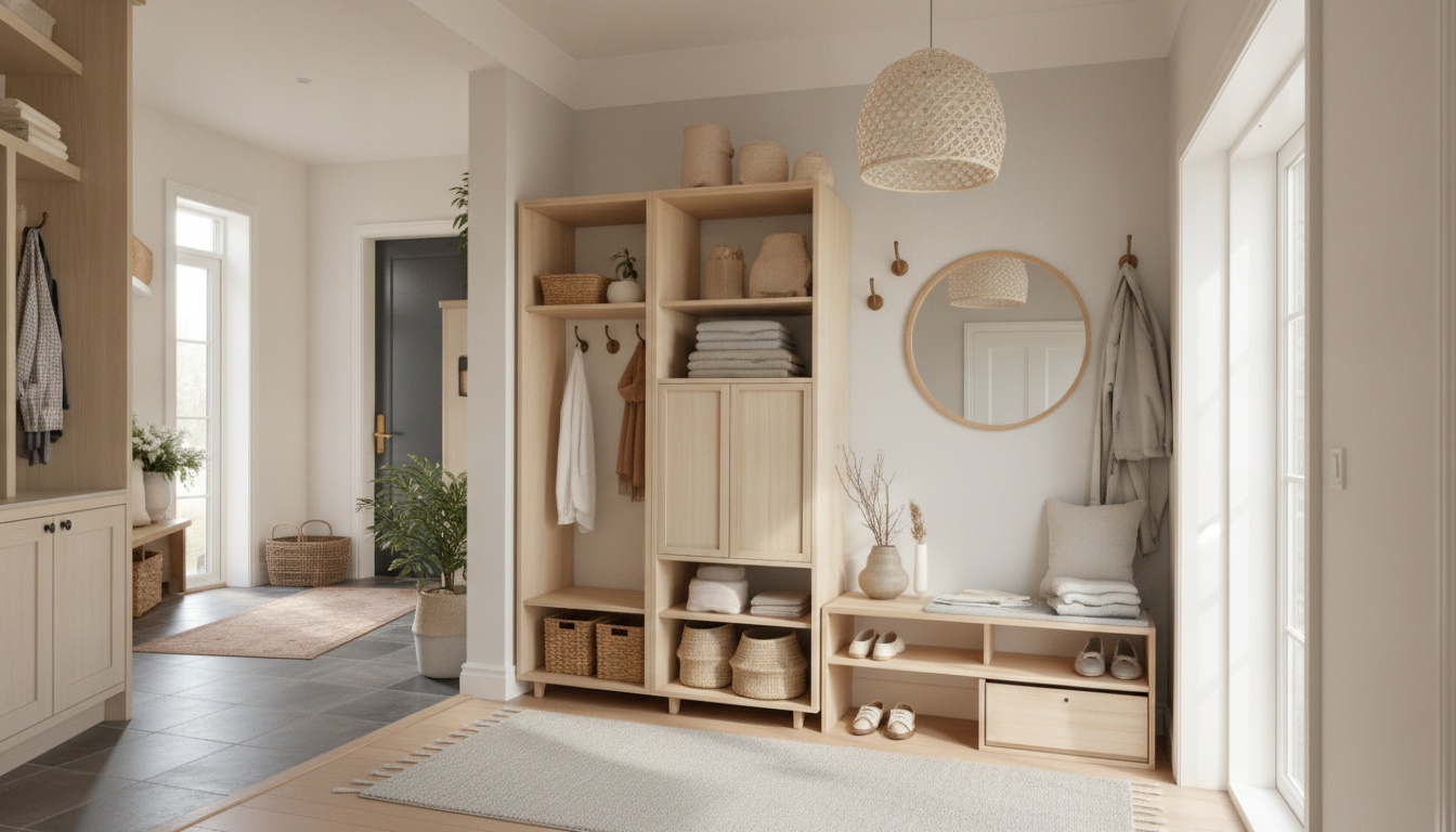 Entryway Drop Zone: 4-Zone System for Less Clutter
